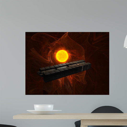 Cargo Ship Travel through Wall Mural