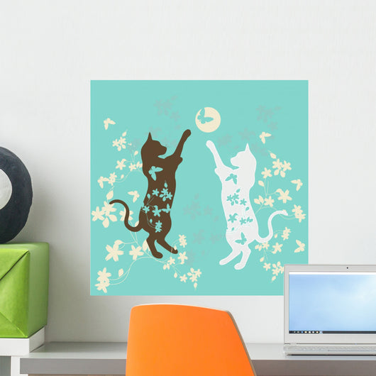 Playing Cats Wall Mural