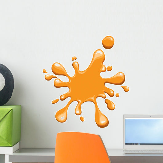 Orange Ink Splodge