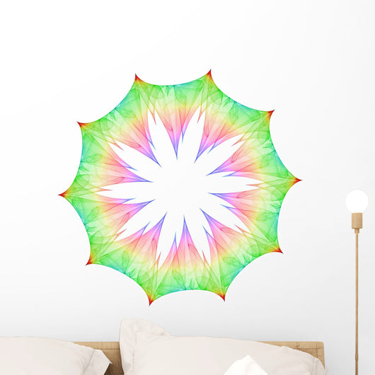 Colorful Mandala Flower Wall Decal