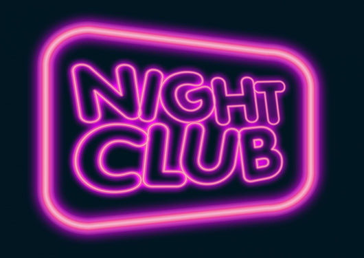 night club neon sign Wall Mural