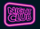 night club neon sign Wall Mural
