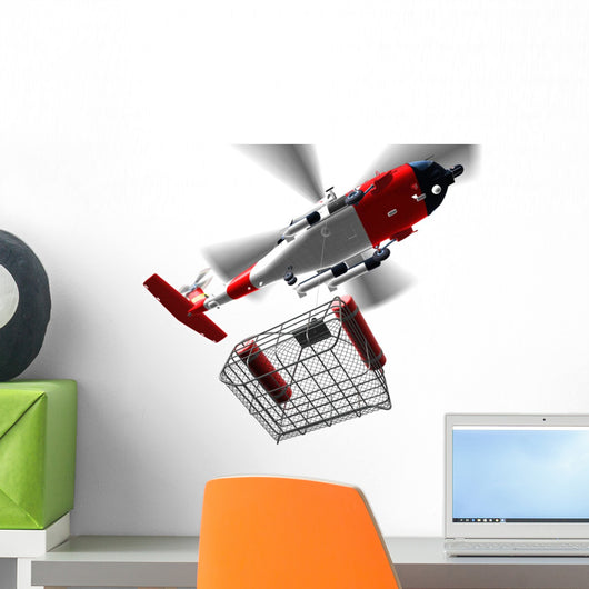 Coast guard basket isolated Wall Decal