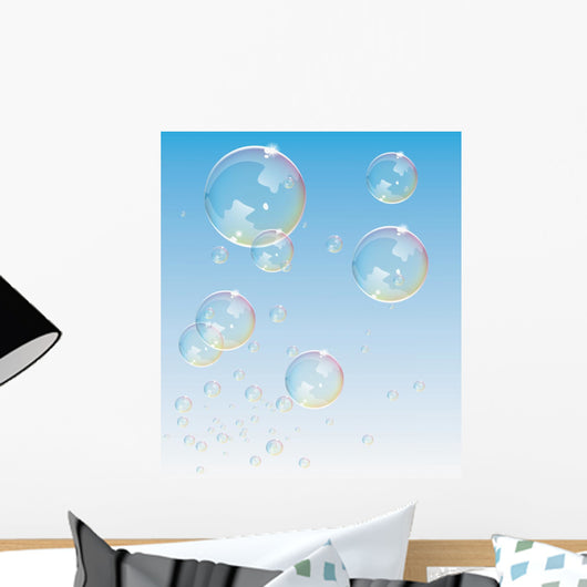 Transparent Bubbles Vector Backdrop