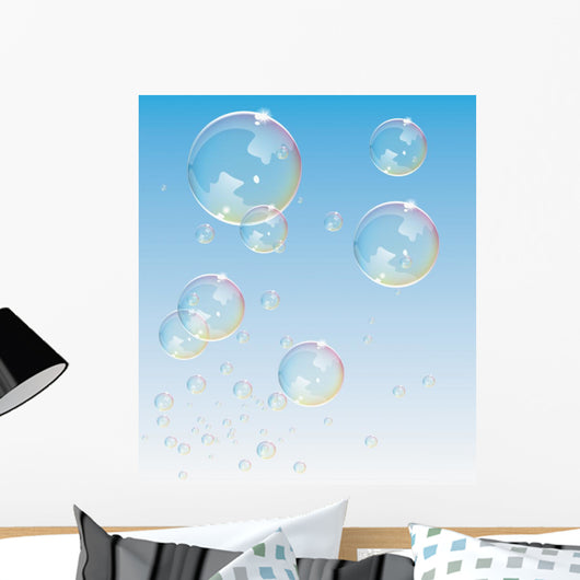 Transparent Bubbles Vector Backdrop