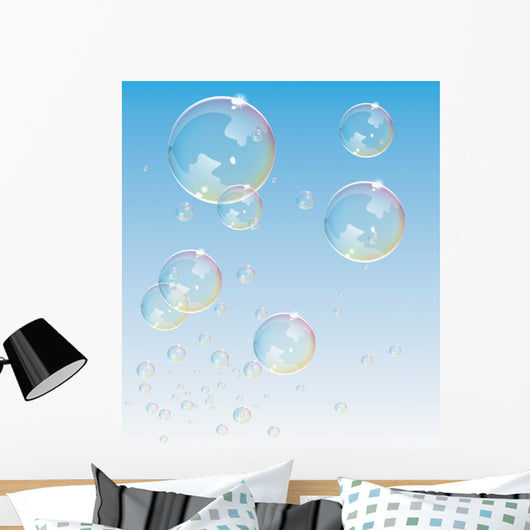 Transparent Bubbles Vector Backdrop