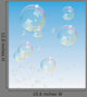 Transparent Bubbles Vector Backdrop