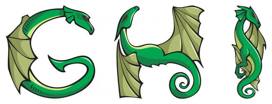 Series of Dragons Alphabet Wall Decal