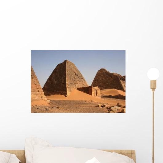 group of pyramids at meroe sudan Wall Mural