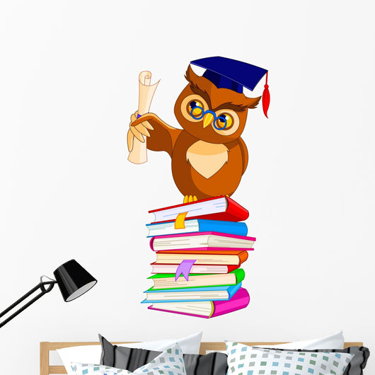 Wise Owl with Graduation