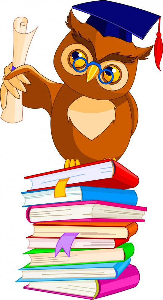 Wise Owl with Graduation