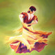 Flamenco Dancer Wall Mural