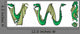 Dragons Alphabet Letters Wall Stickers