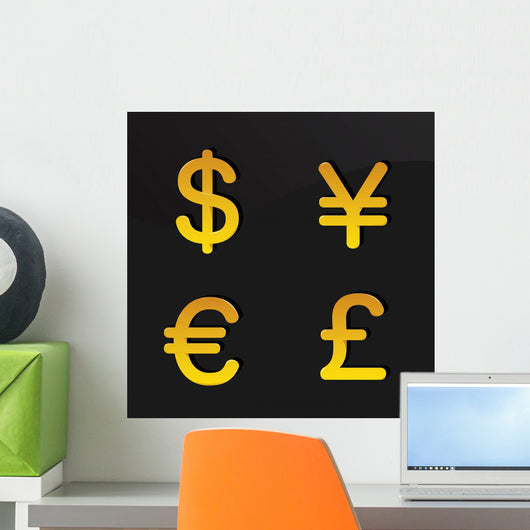 Currency Signs Wall Mural
