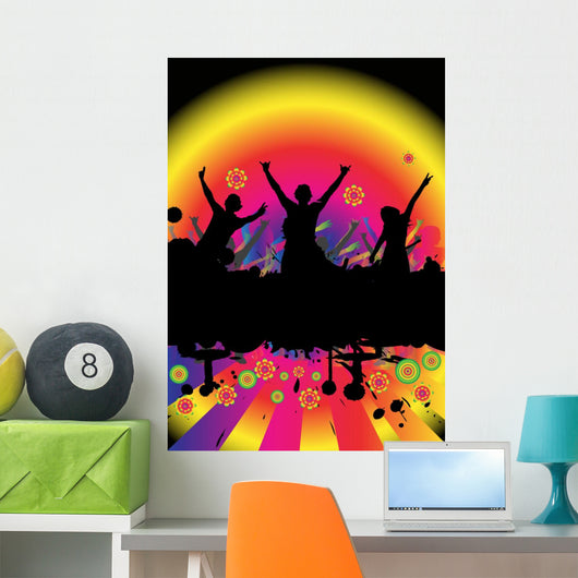 dancing at a party Wall Mural