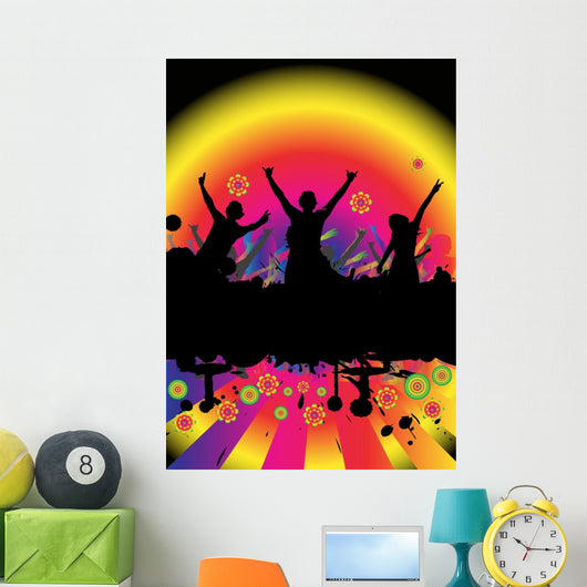 dancing at a party Wall Mural
