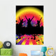 dancing at a party Wall Mural