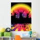 dancing at a party Wall Mural