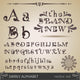 Swirly Alphabet Wall Mural