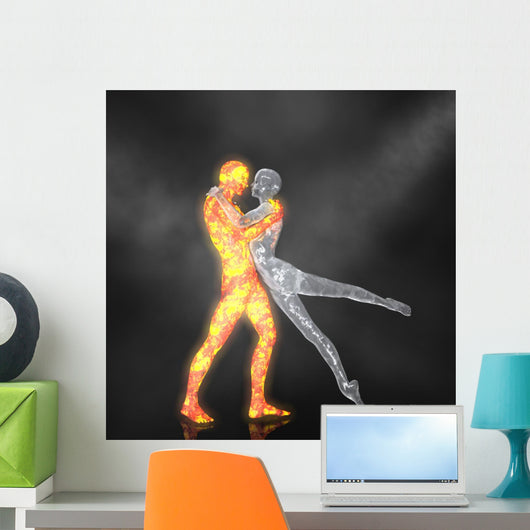 the fire and ice ballet - 02 Wall Mural