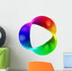 Abstract Three Dimensional Colorful Wall Decal