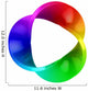 Abstract Three Dimensional Colorful Wall Decal