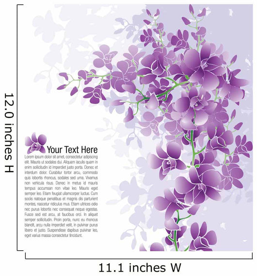 Purple Orchids Wall Mural