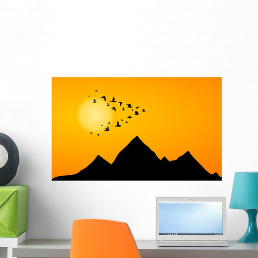 Jamb Cranes Wall Mural