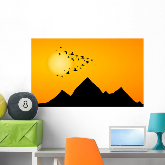Jamb Cranes Wall Mural