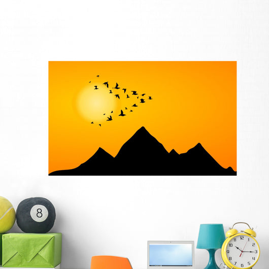 Jamb Cranes Wall Mural