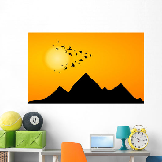 Jamb Cranes Wall Mural