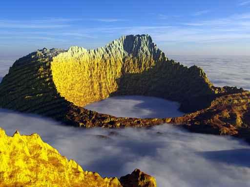 Scary Mountain Landscape Wall Decal