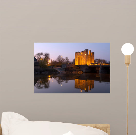 Bunratty castle in west Ireland at dusk Wall Mural