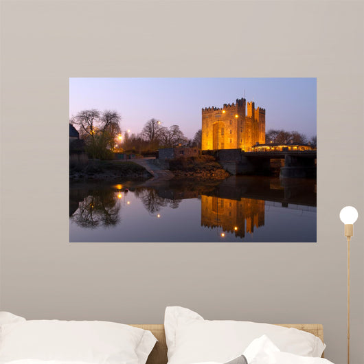 Bunratty castle in west Ireland at dusk Wall Mural