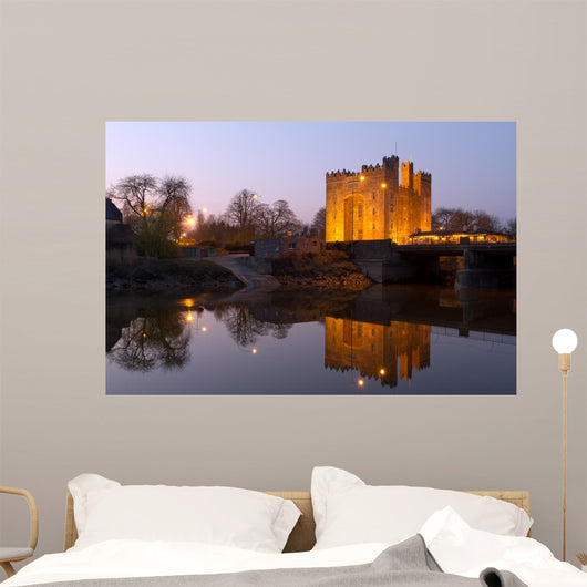 Bunratty castle in west Ireland at dusk Wall Mural
