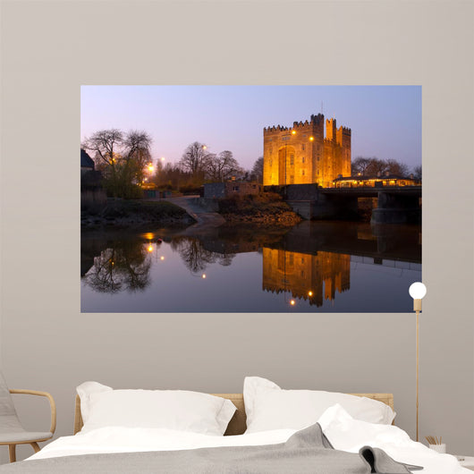 Bunratty castle in west Ireland at dusk Wall Mural