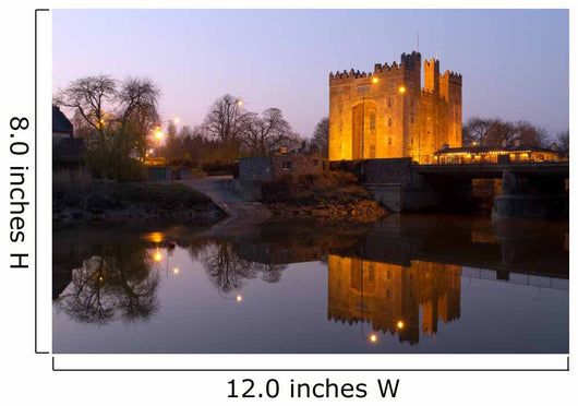 Bunratty castle in west Ireland at dusk Wall Mural