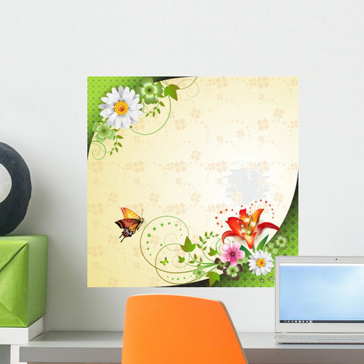 Springtime with Flowers and
