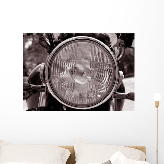 Motorcycle Headlight Wall Mural