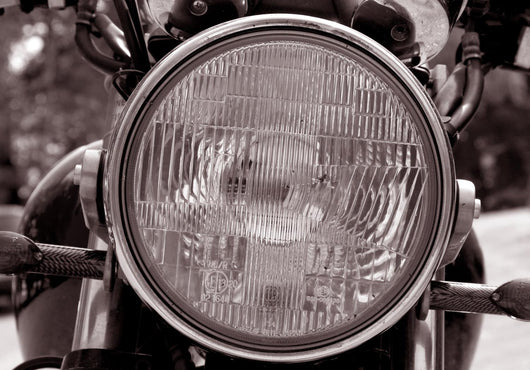 Motorcycle Headlight Wall Mural