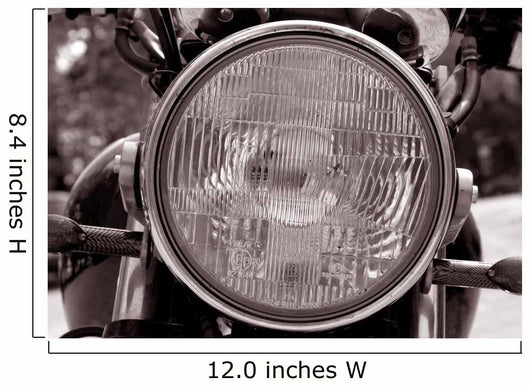 Motorcycle Headlight Wall Mural