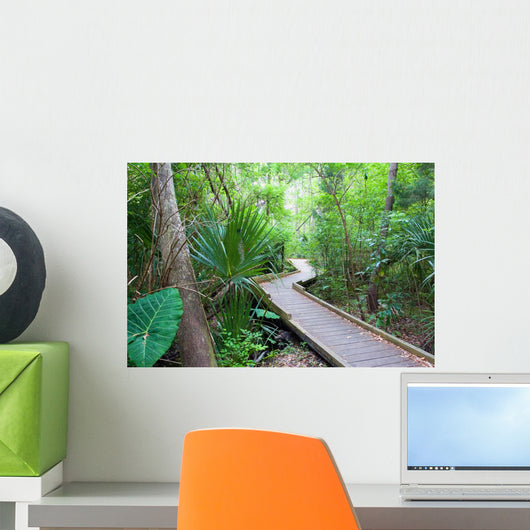 leafy walkway Wall Mural