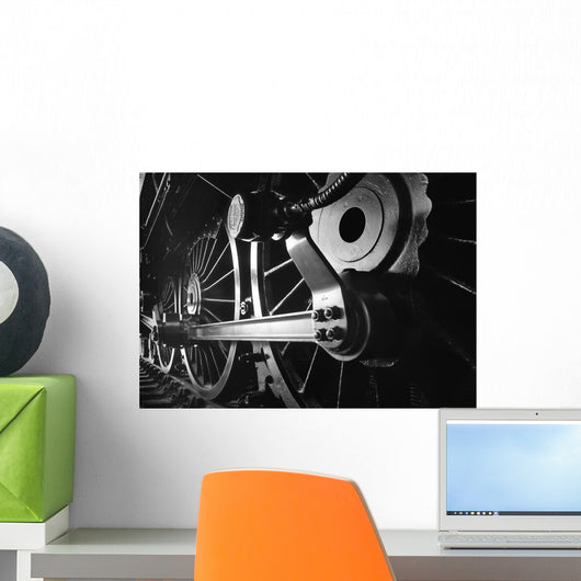 Static Steam Train Close up Wall Mural