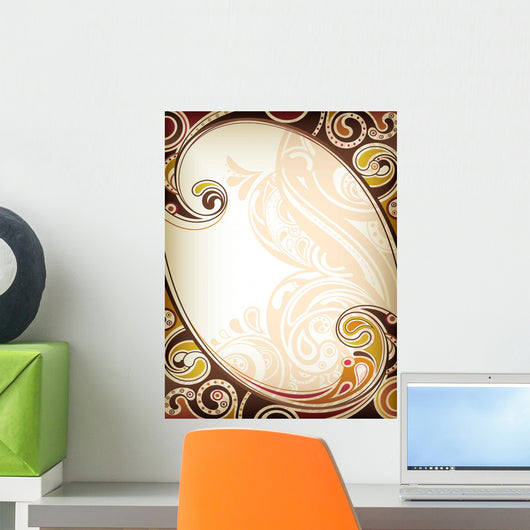 Abstract Scroll Frame Wall Mural