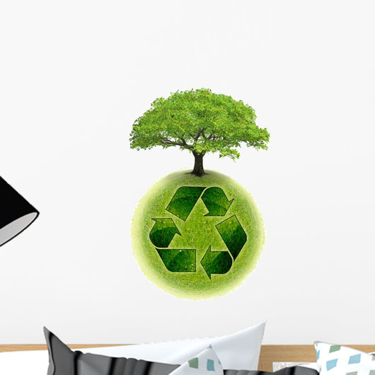 Planet Earth Recycling Wall Decal