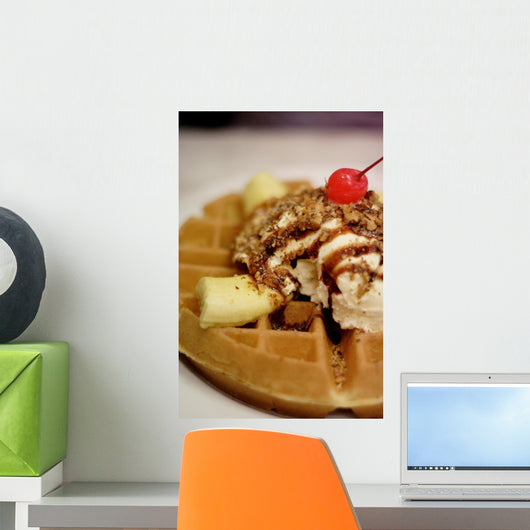 Wafer with Ice Cream Wall Mural