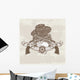 Two Guns and  Hat Wall Mural