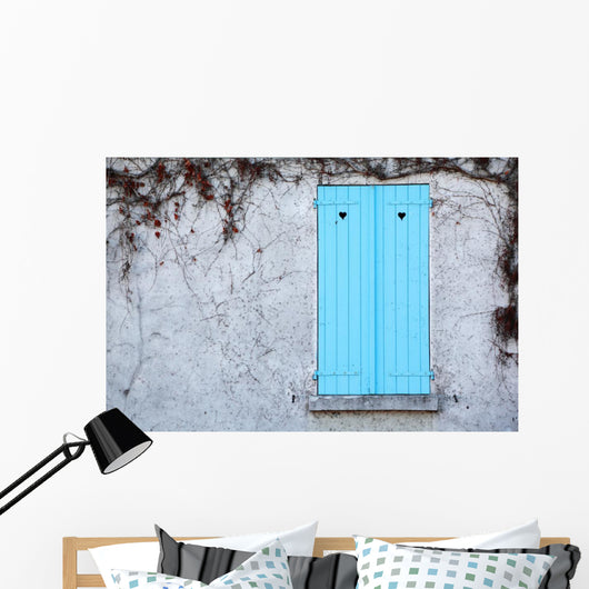 Window with Blue Shutters