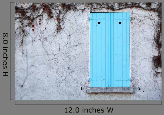 Window with Blue Shutters