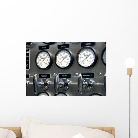 fire truck gauges Wall Mural